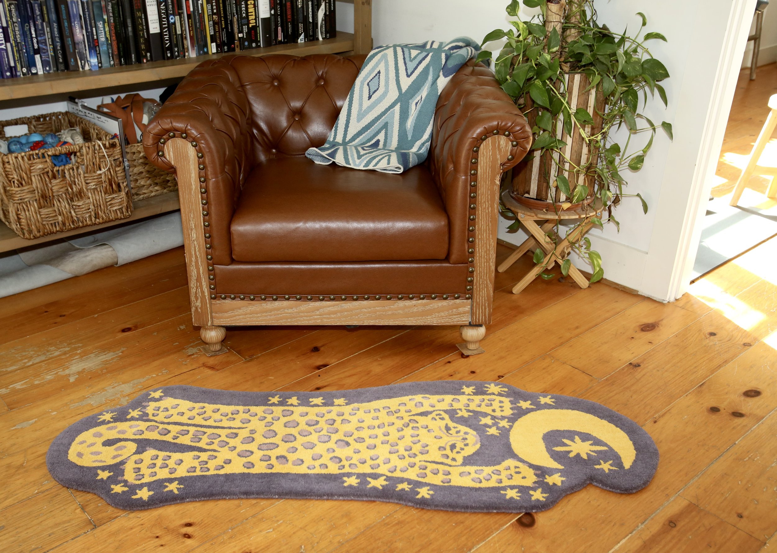 Moonlight Leopard Shape Rug — Calhoun & Co.